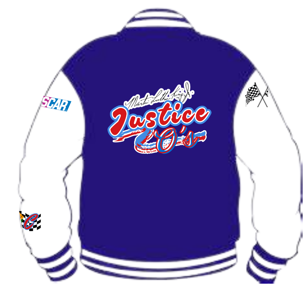 Kids Black History Nascar Varsity Jacket