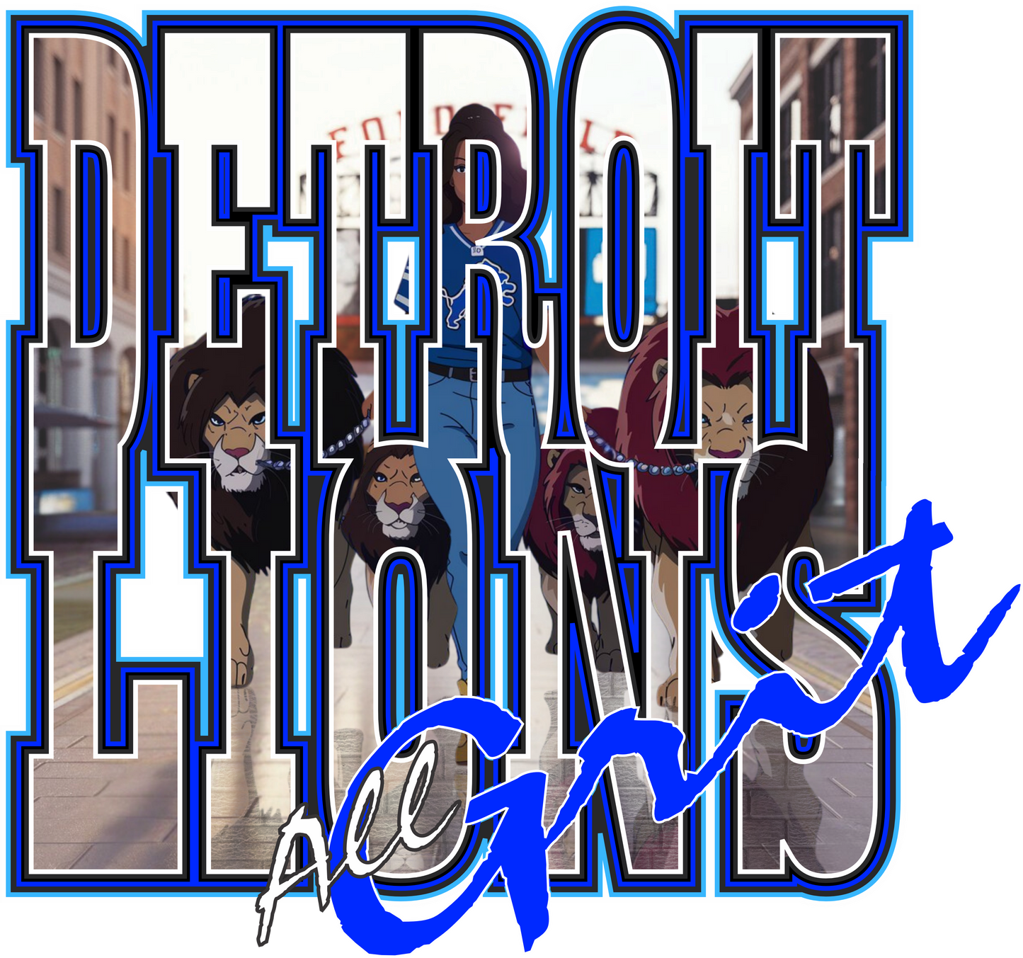 Lady Lion All Grit (Blue)