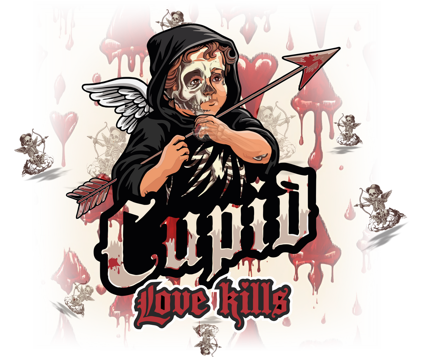 Cupid Love Kills Hoodie